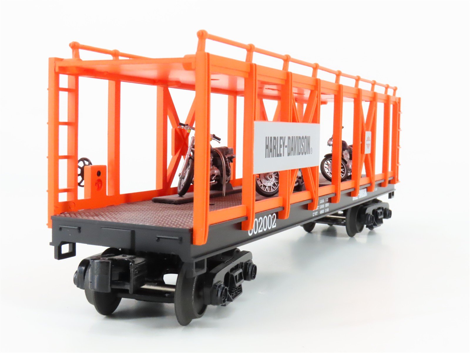O Gauge 3-Rail MTH 30-76330 Harley-Davidson Auto Carrier #842002 w/Bike Loads