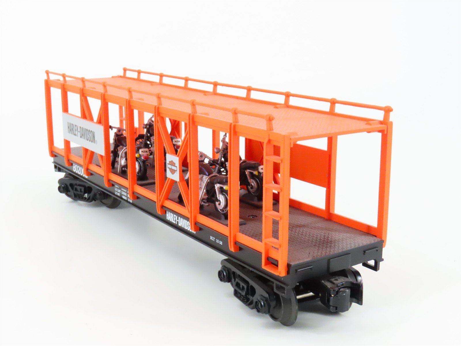 O Gauge 3-Rail MTH 30-76330 Harley-Davidson Auto Carrier #842002 w/Bike Loads