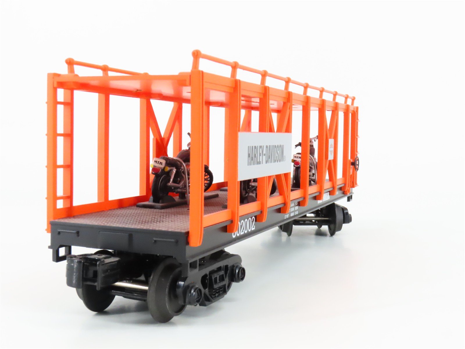 O Gauge 3-Rail MTH 30-76330 Harley-Davidson Auto Carrier #842002 w/Bike Loads