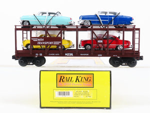 O Gauge 3-Rail MTH 30-7628 MTH Auto Carrier #4952 w/ERTL Cadillac & Ford Cars