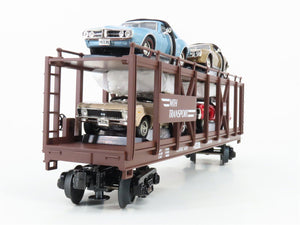 O Gauge 3-Rail MTH 30-7638 MTH Transport Auto Carrier #6770 w/ERTL Chevy Novas