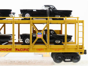 O Gauge 3-Rail MTH 30-76268 UP Auto Carrier #11071 w/ERTL Ford Thunderbird Cars