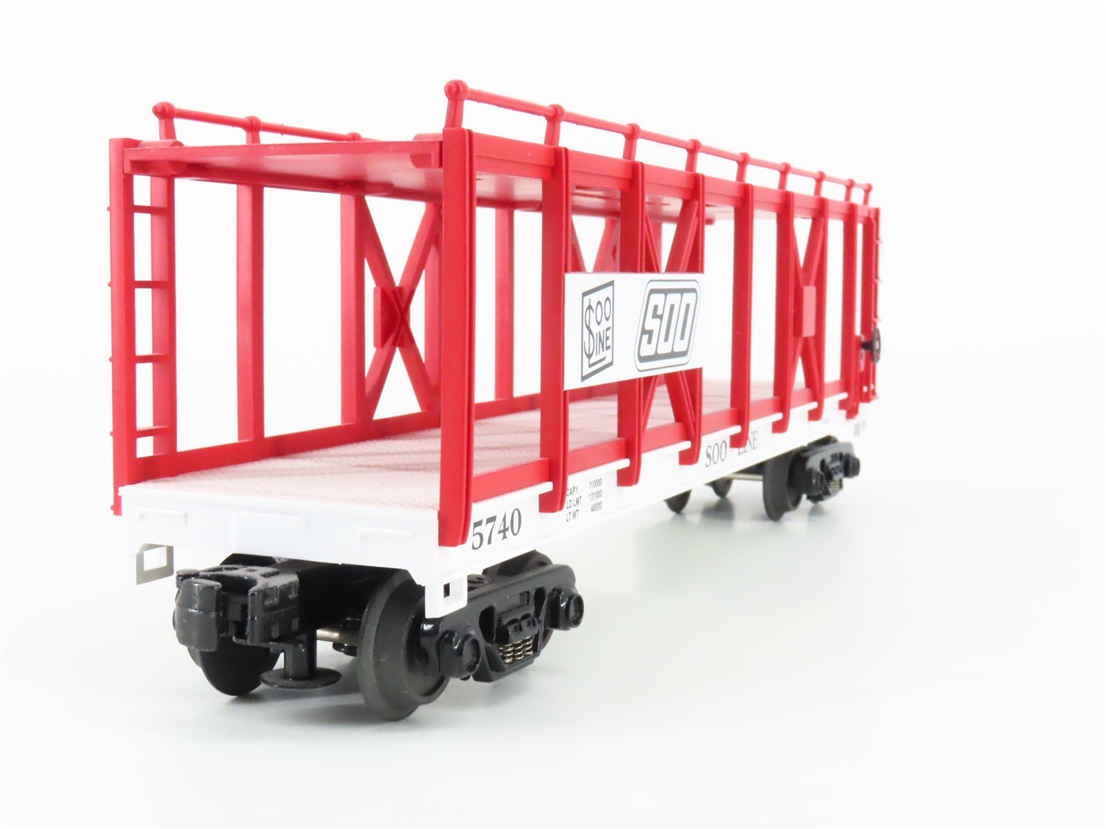 O Gauge 3-Rail MTH Rail King 30-76142 SOO Line Open Auto Carrier #5740