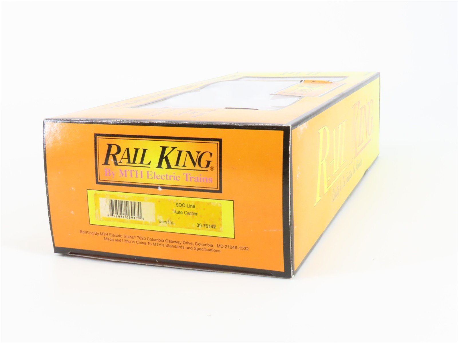 O Gauge 3-Rail MTH Rail King 30-76142 SOO Line Open Auto Carrier #5740
