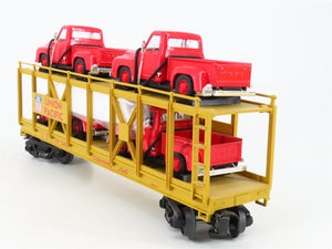 O Gauge 3-Rail MTH 30-76065 UP Auto Carrier #54101 w/55' Ford Pickup Trucks