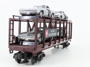 O 3-Rail MTH 30-76064 PRR Pennsylvania Auto Carrier #500483 w/63' Corvette Cars