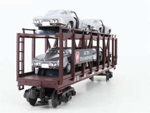 O 3-Rail MTH 30-76064 PRR Pennsylvania Auto Carrier #500483 w/63' Corvette Cars