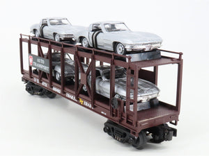 O 3-Rail MTH 30-76064 PRR Pennsylvania Auto Carrier #500483 w/63' Corvette Cars
