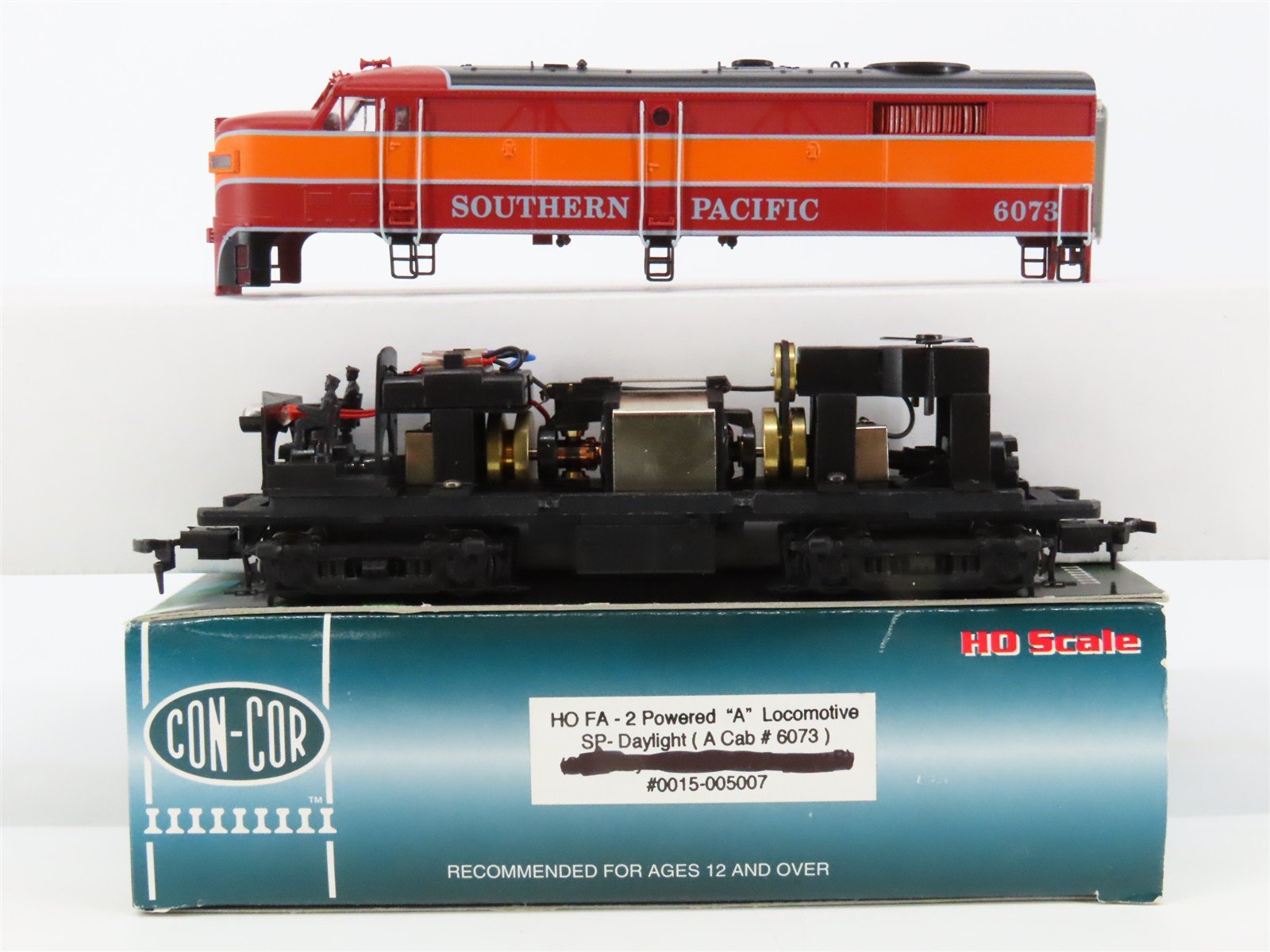 HO Con-Cor Proto 2000 0015-005007 SP "Daylight" FA2 Diesel #6073 - BAD GEARS