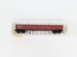 N Micro-Trains MTL 61010 RI Rock Island 50' Composite Fixed-End Gondola #187507