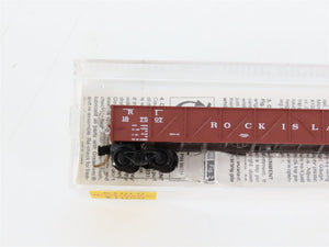 N Micro-Trains MTL 61010 RI Rock Island 50' Composite Fixed-End Gondola #187507