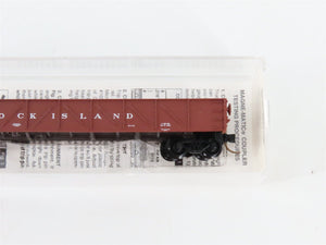 N Micro-Trains MTL 61010 RI Rock Island 50' Composite Fixed-End Gondola #187507