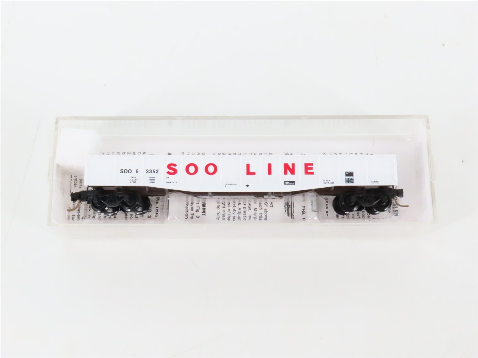 N Scale Micro-Trains MTL 46240 SOO Line 50' Drop-End Gondola #63352
