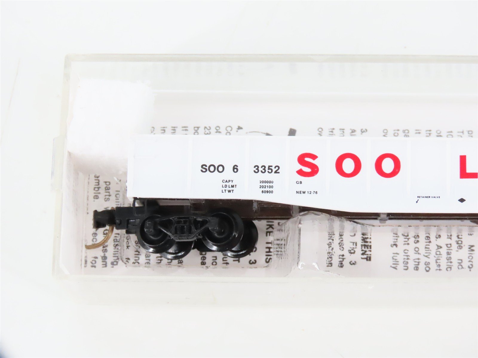 N Scale Micro-Trains MTL 46240 SOO Line 50' Drop-End Gondola #63352