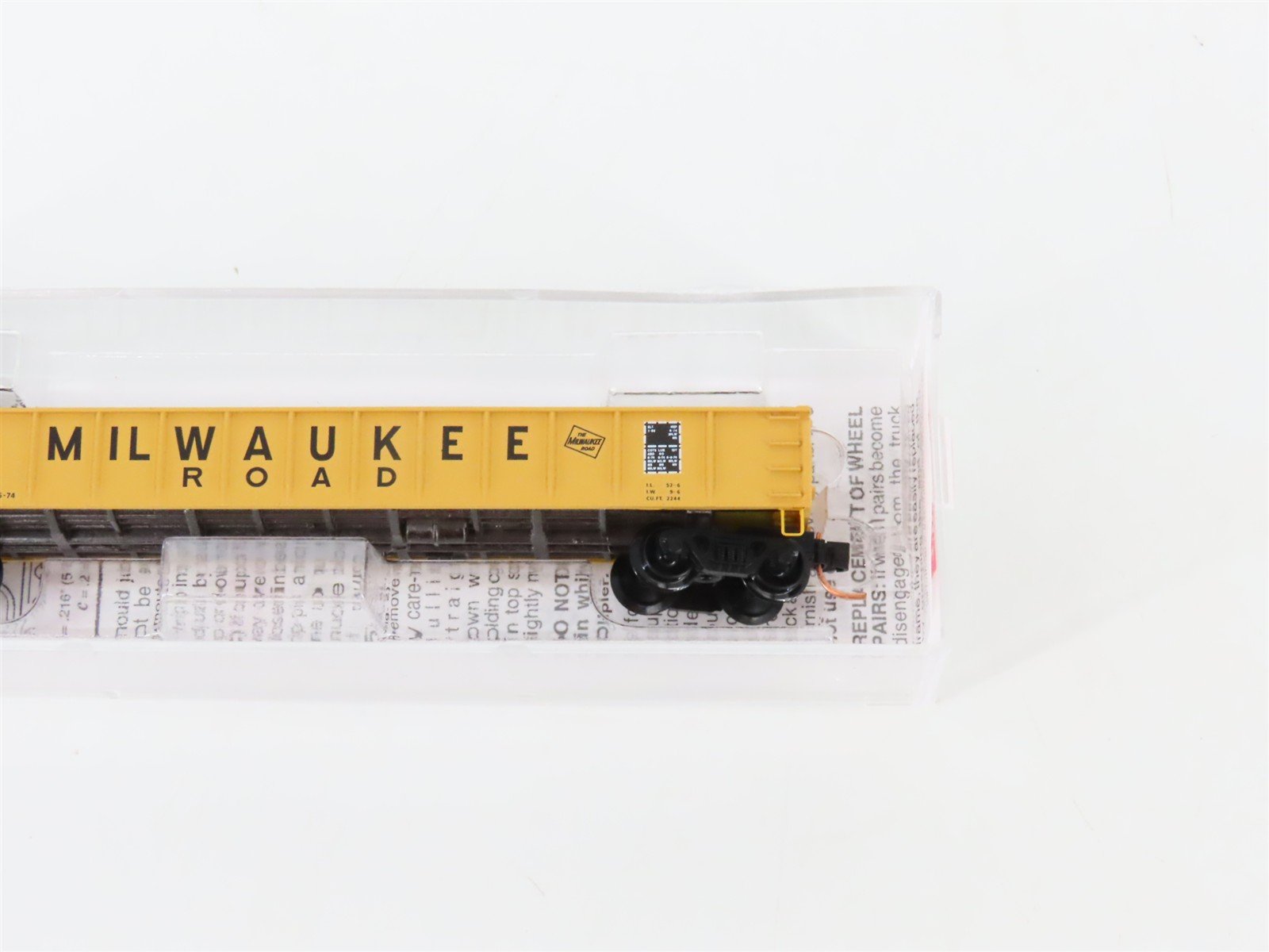 N Micro-Trains MTL 48110.1 MILW Milwaukee Road 50' Gondola #81087 w/ Rock Load