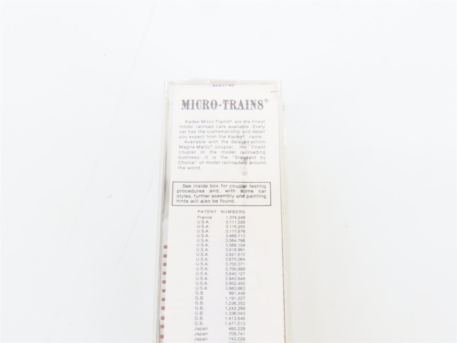 N Scale Kadee Micro-Trains MTL 45070 UP Union Pacific 50' Flat Car #58290
