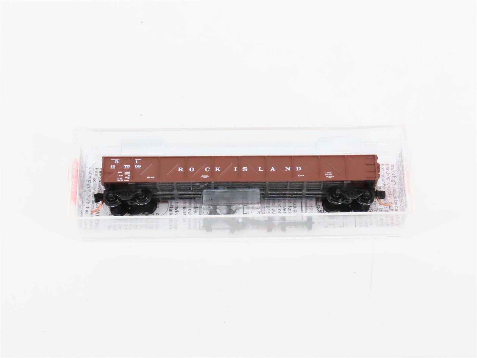 N Micro-Trains MTL 61010 RI Rock Island 50' Composite Fixed-End Gondola #187509