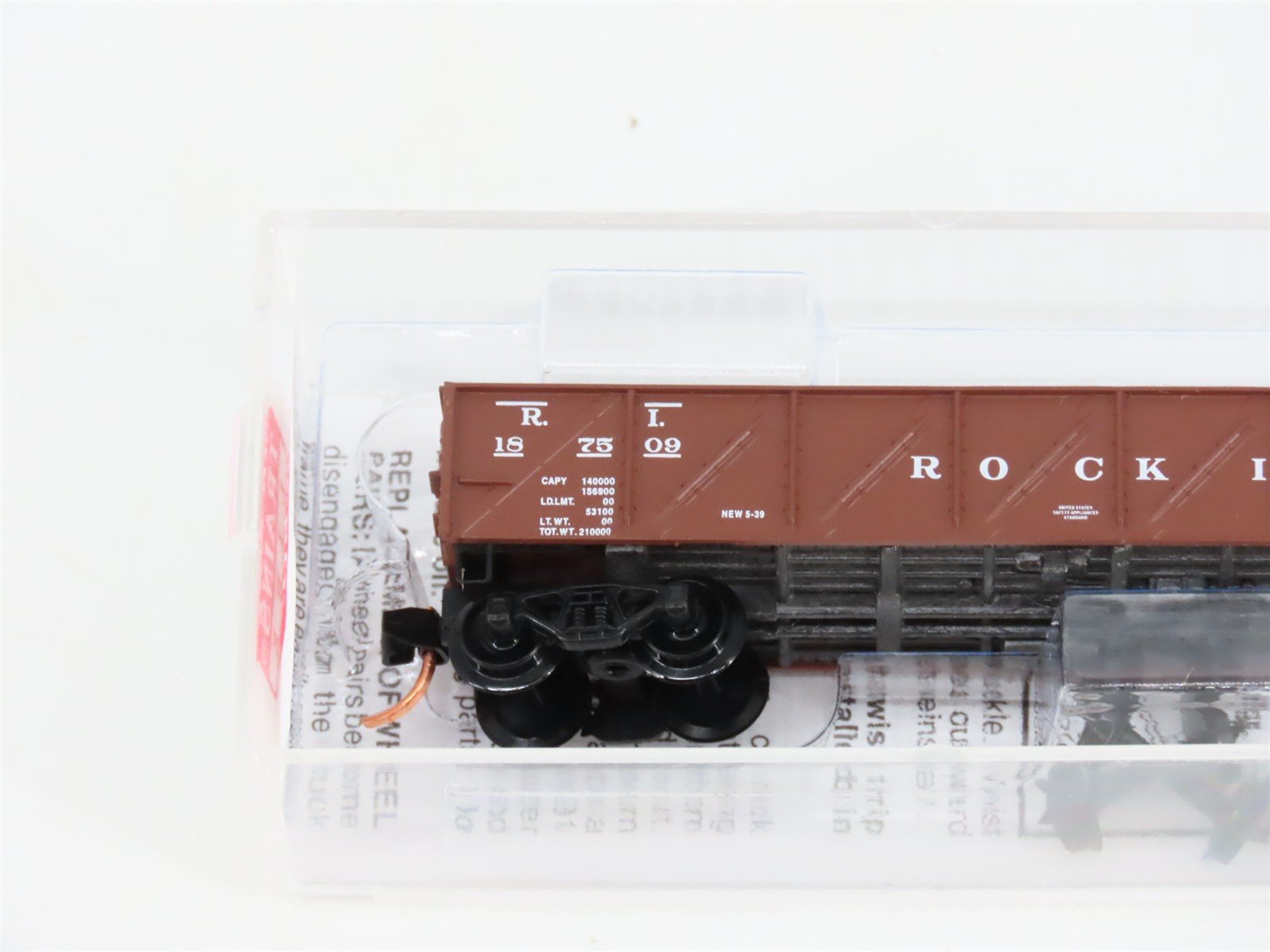 N Micro-Trains MTL 61010 RI Rock Island 50' Composite Fixed-End Gondola #187509
