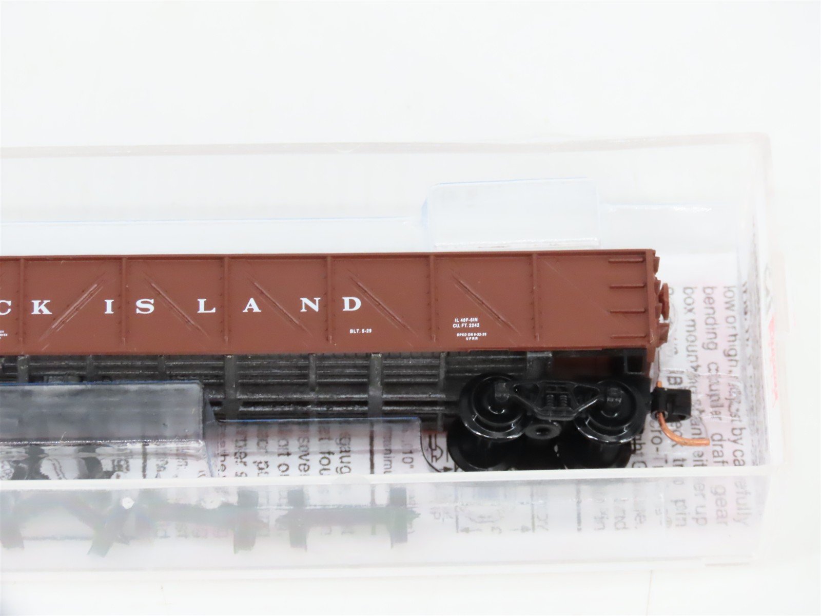N Micro-Trains MTL 61010 RI Rock Island 50' Composite Fixed-End Gondola #187509