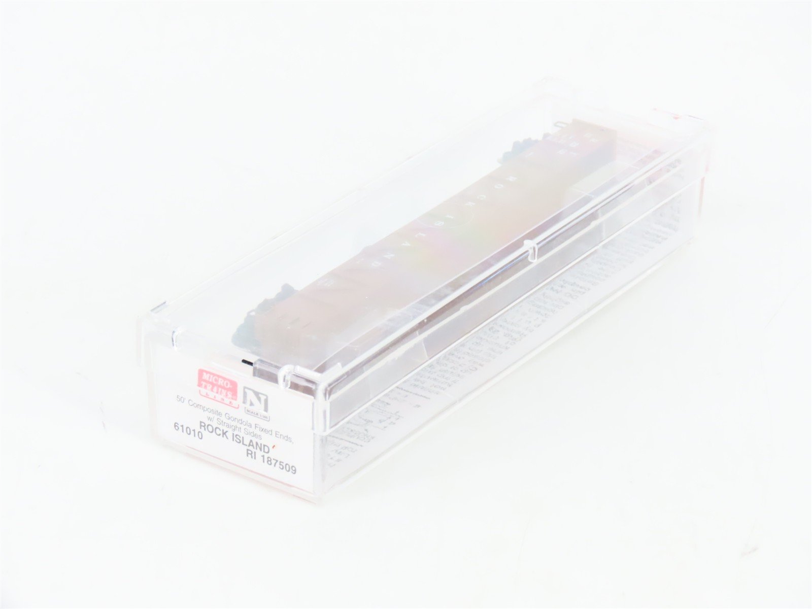 N Micro-Trains MTL 61010 RI Rock Island 50' Composite Fixed-End Gondola #187509