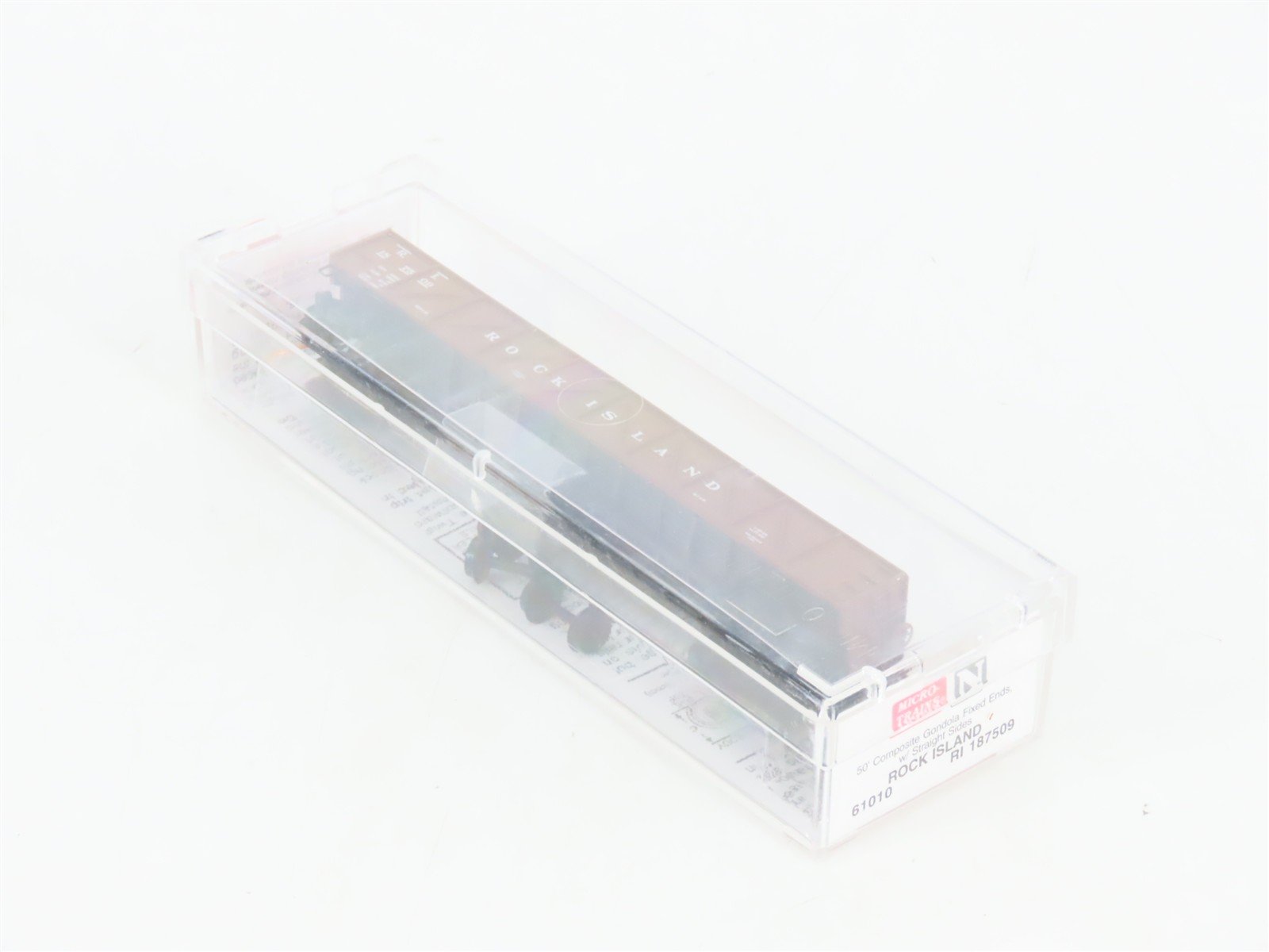 N Micro-Trains MTL 61010 RI Rock Island 50' Composite Fixed-End Gondola #187509