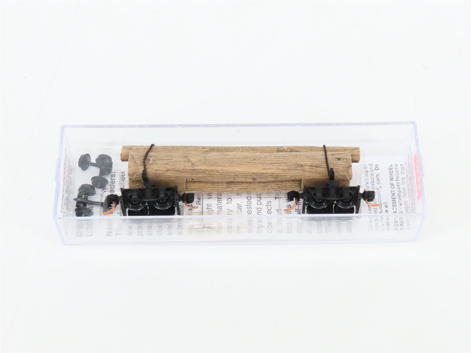 N Scale Micro-Trains MTL 11300730 Unlettered Disconnect Log Car w/ Log Load