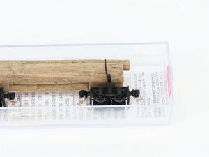 N Scale Micro-Trains MTL 11300730 Unlettered Disconnect Log Car w/ Log Load