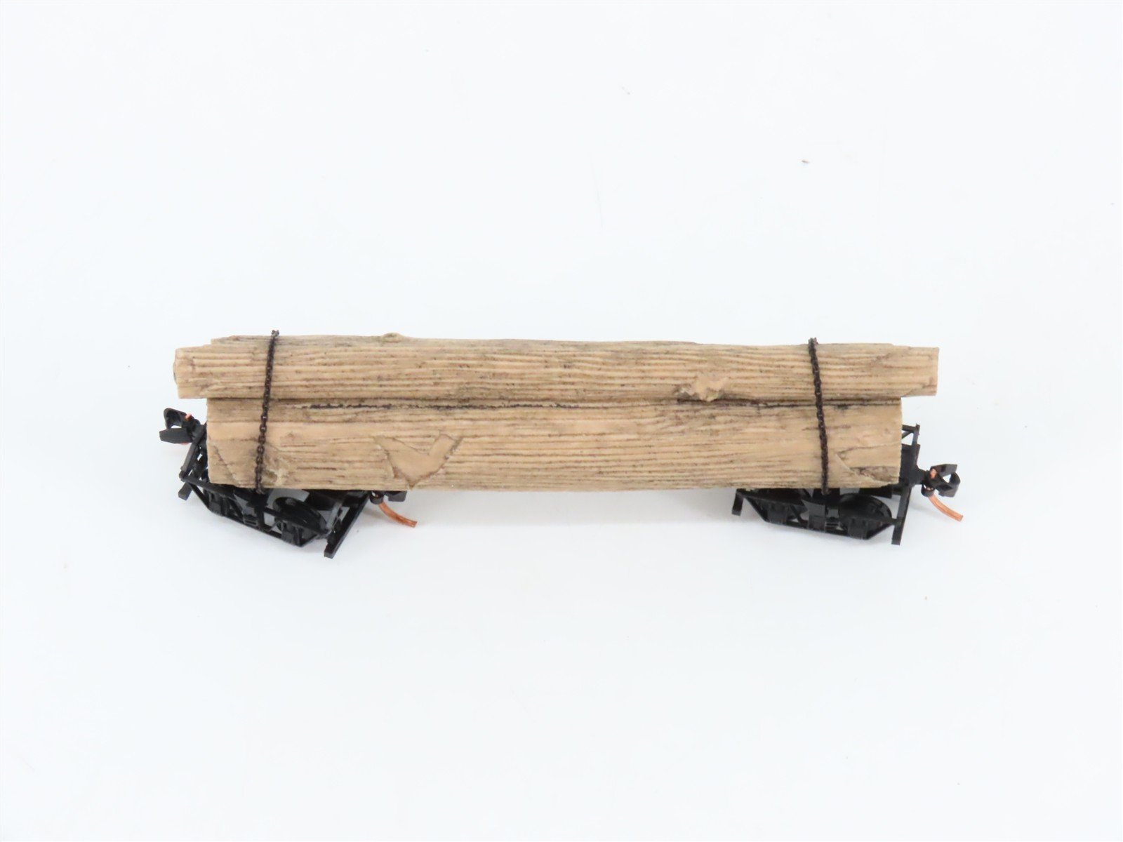 N Scale Micro-Trains MTL 11300730 Unlettered Disconnect Log Car w/ Log Load