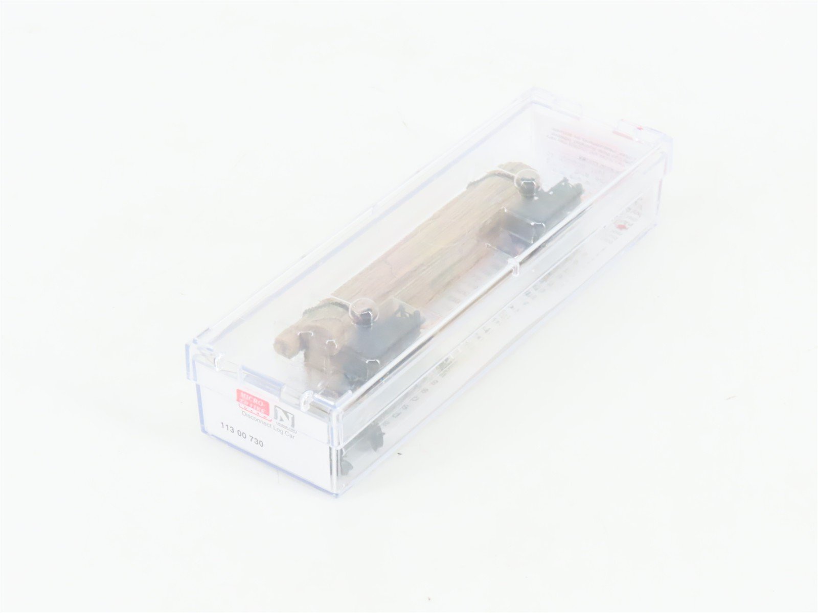 N Scale Micro-Trains MTL 11300730 Unlettered Disconnect Log Car w/ Log Load