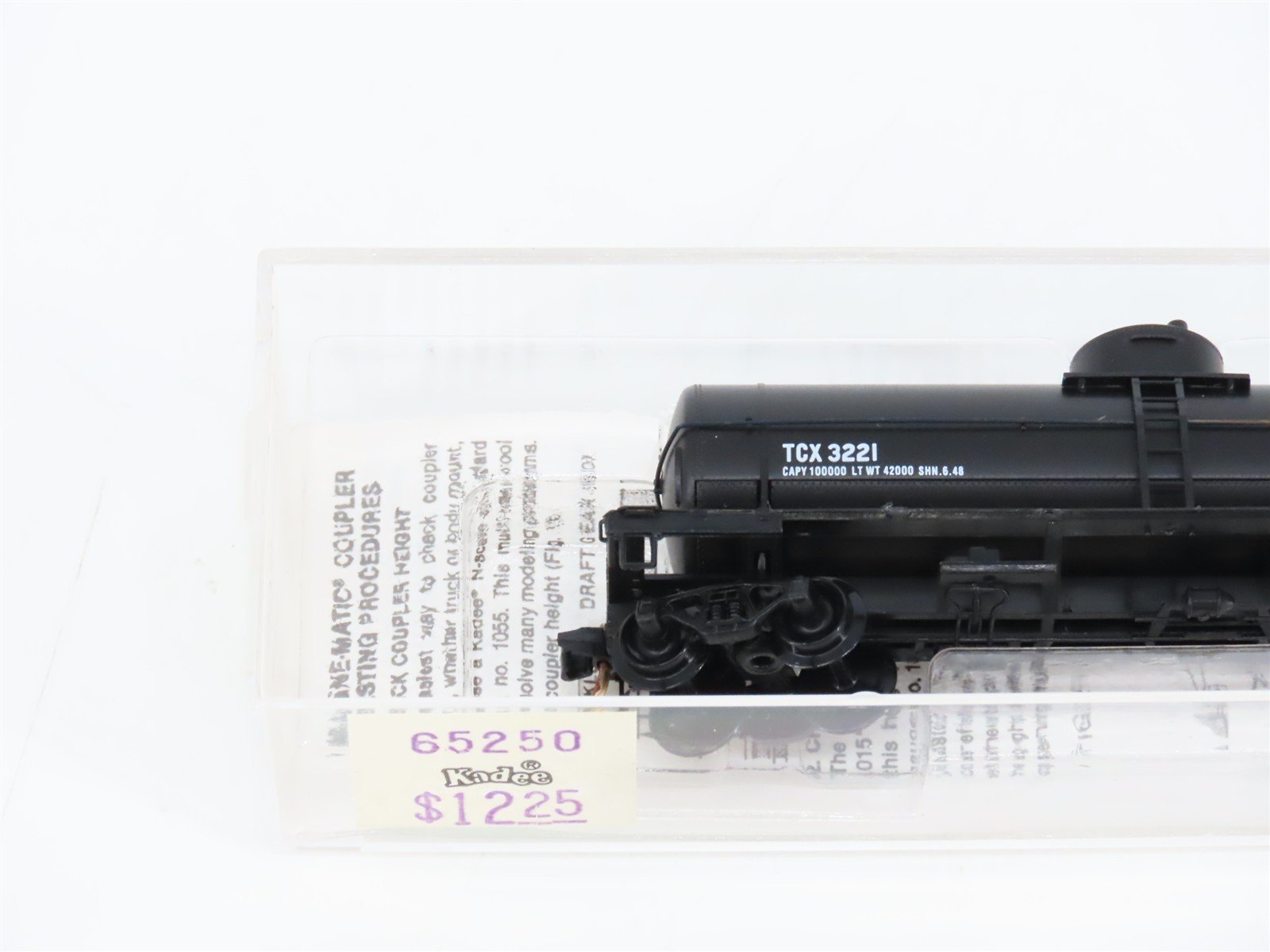 N Scale Kadee Micro-Trains MTL 65250 TCX 39' Single Dome Tank Car #3221