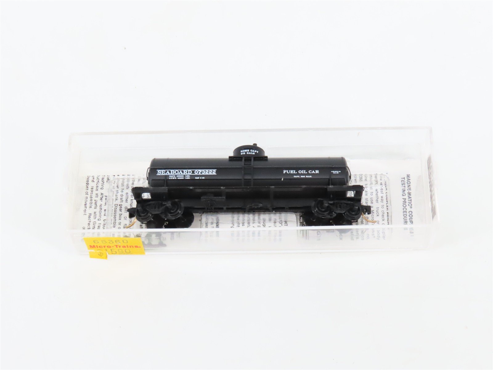 N Micro-Trains MTL 65360 SAL Seaboard Air Line 39' Single Dome Tank Car #073222