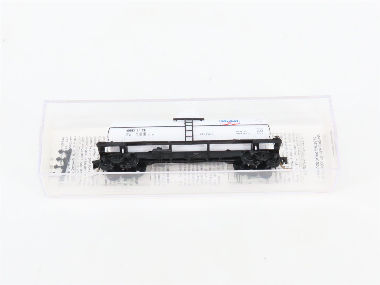 N Scale Micro-Trains MTL 65120 MOBX Mobil Oil 39' Single Dome Tank Car #11129