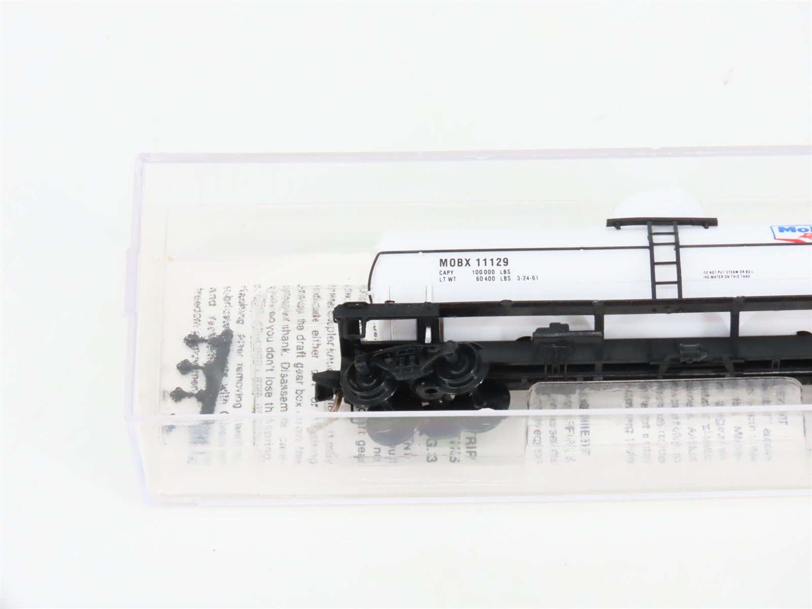 N Scale Micro-Trains MTL 65120 MOBX Mobil Oil 39' Single Dome Tank Car #11129