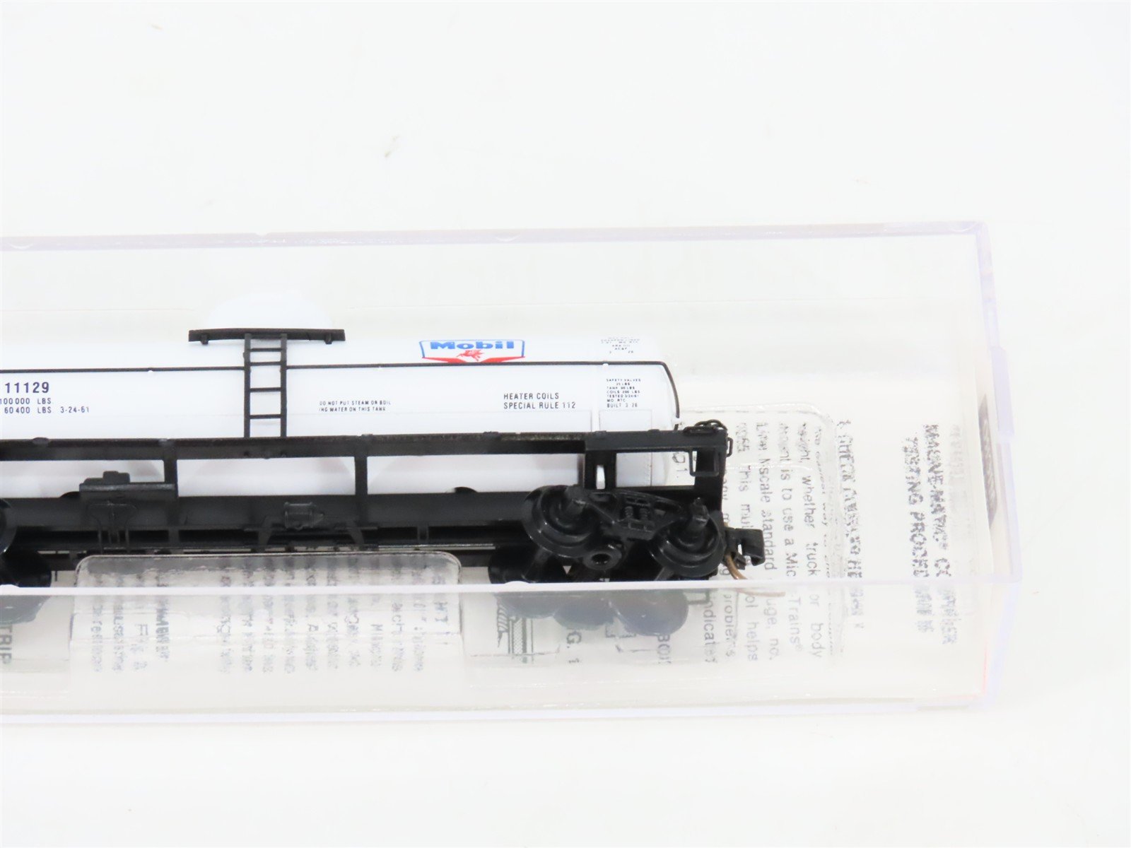 N Scale Micro-Trains MTL 65120 MOBX Mobil Oil 39' Single Dome Tank Car #11129