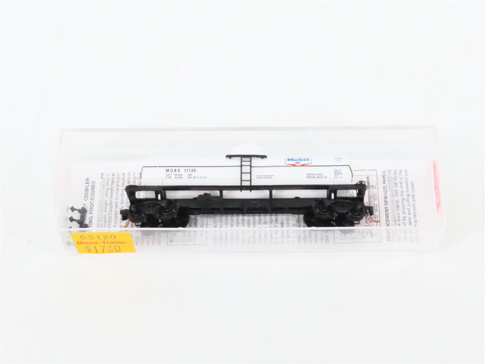 N Scale Micro-Trains MTL 65120 MOBX Mobil Oil 39' Single Dome Tank Car #11135