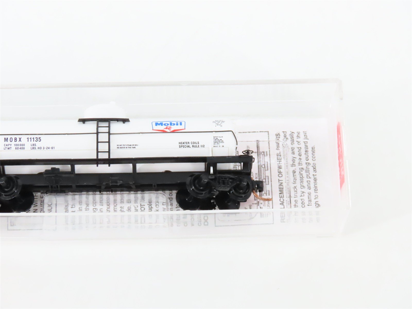 N Scale Micro-Trains MTL 65120 MOBX Mobil Oil 39' Single Dome Tank Car #11135