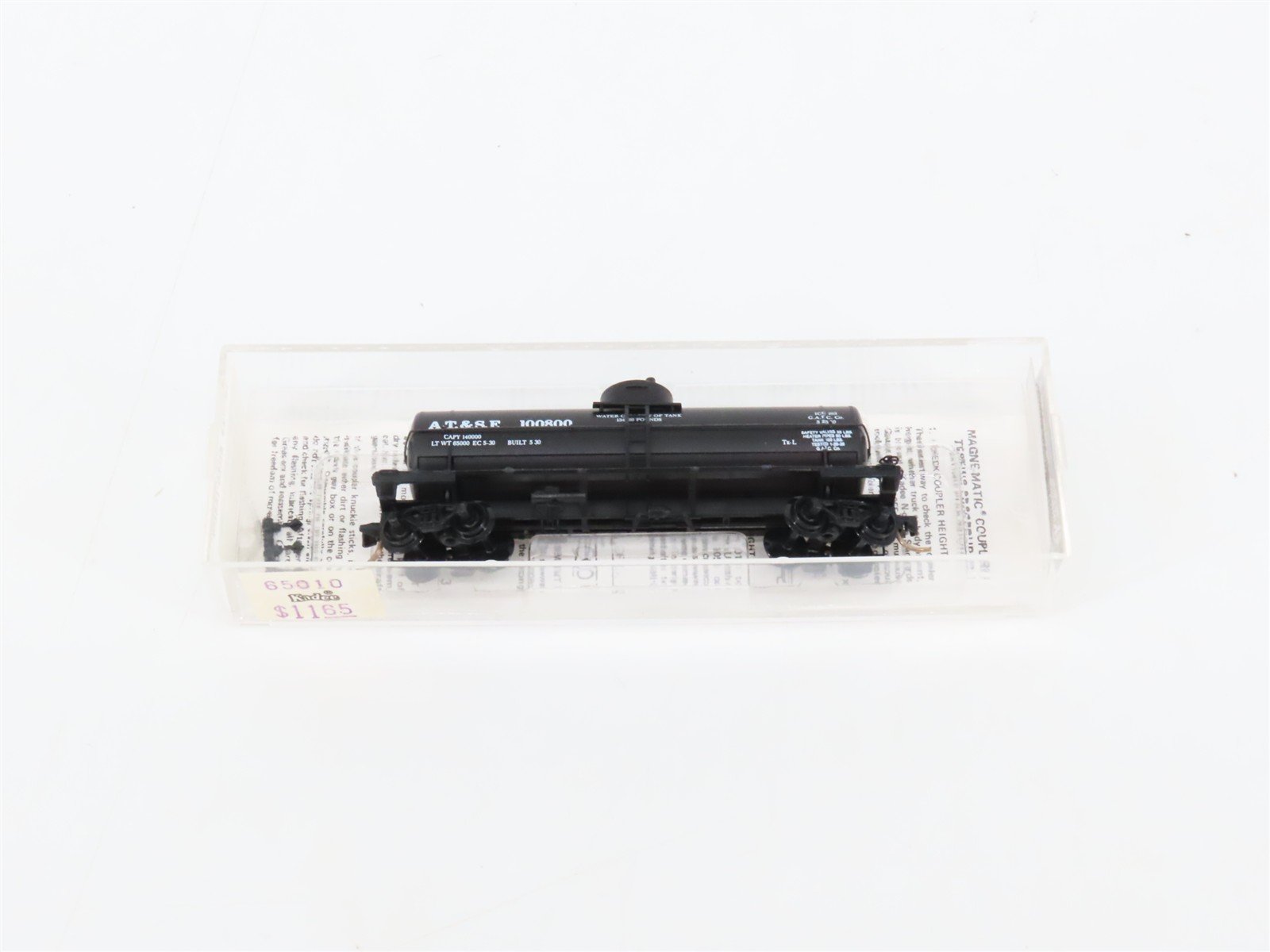 N Kadee Micro-Trains MTL 65010 ATSF Santa Fe 39' Single Dome Tank Car #100800