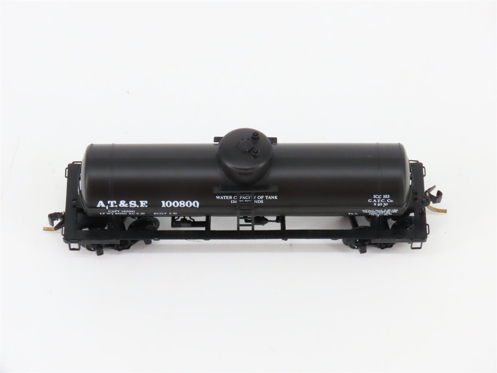 N Kadee Micro-Trains MTL 65010 ATSF Santa Fe 39' Single Dome Tank Car #100800
