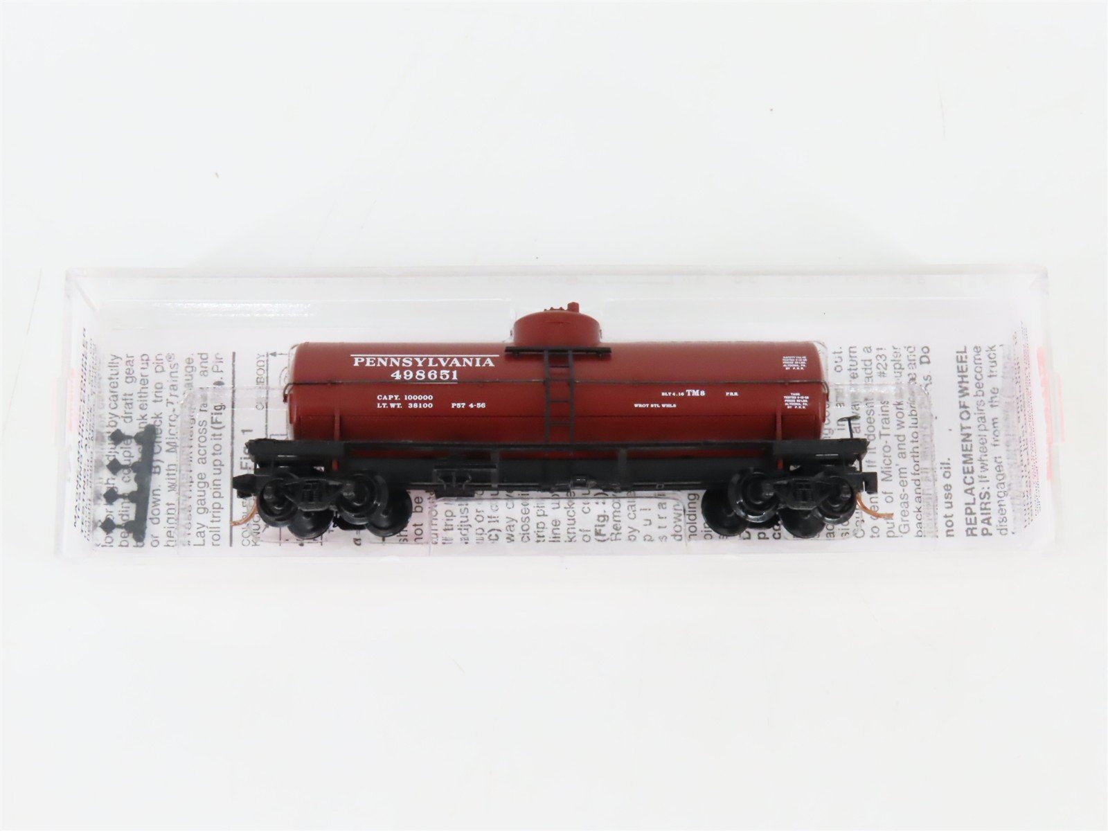 N Scale Micro-Trains MTL 65230 PRR Pennsylvania 39' Single Dome Tank Car #498651