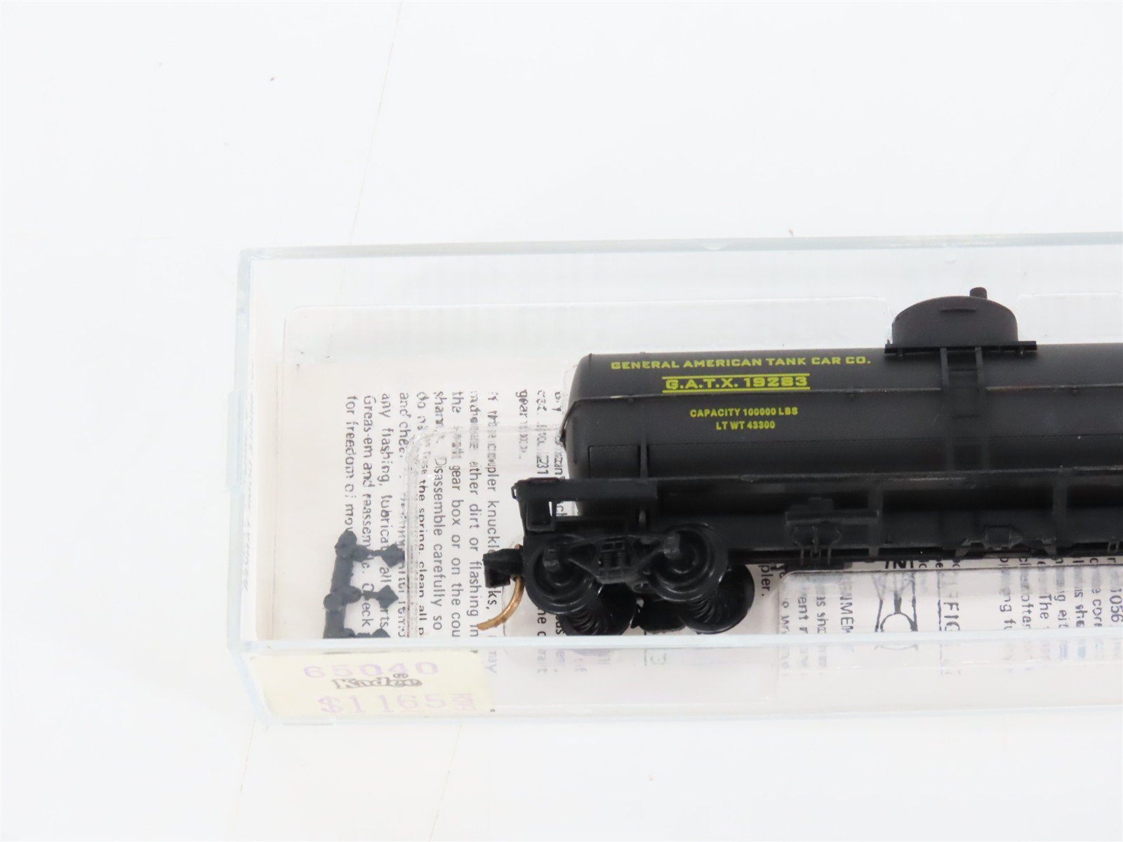 N Scale Kadee Micro-Trains MTL 65040 GATX 39' Single Dome Tank Car #19283