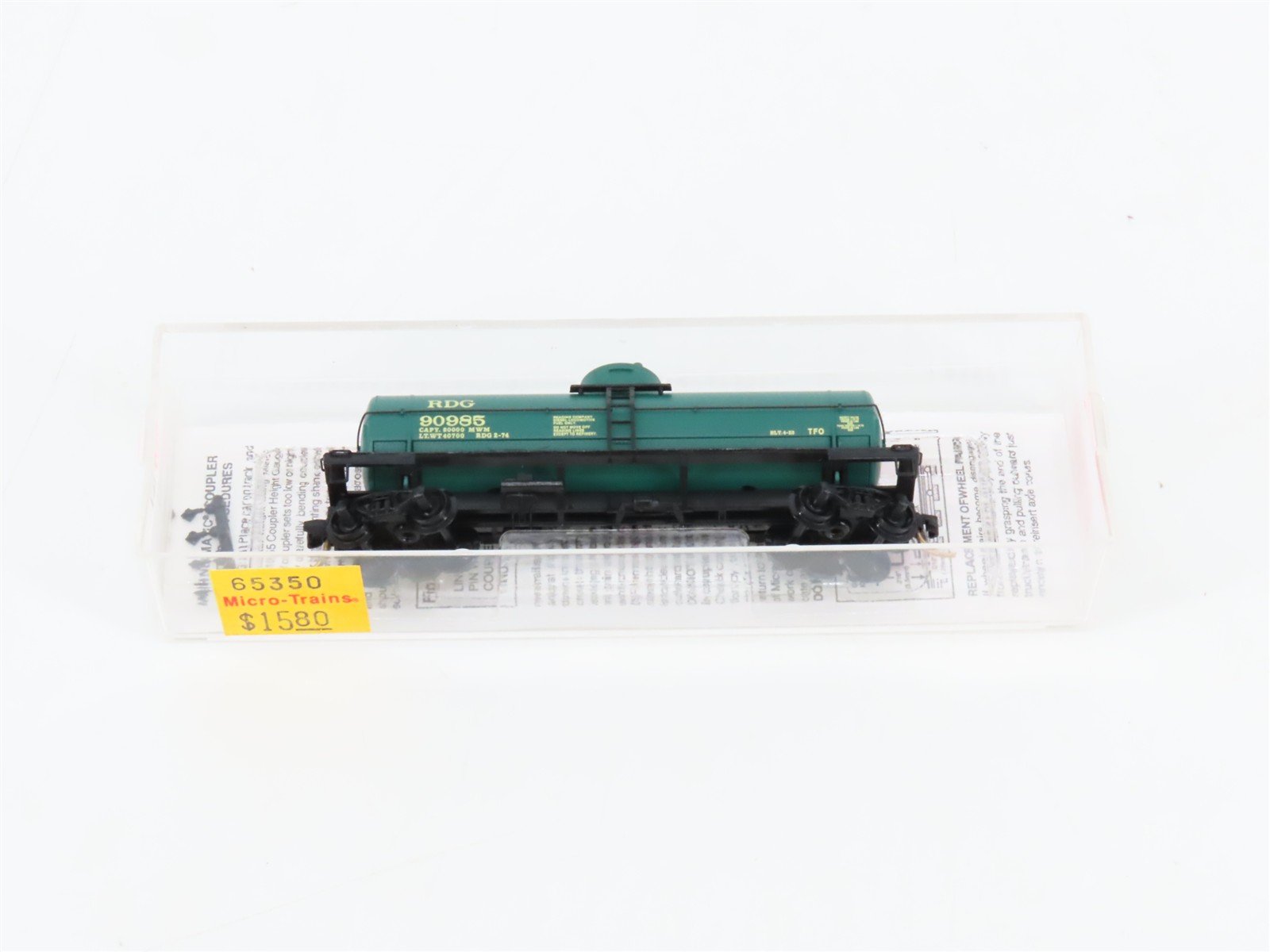 N Scale Micro-Trains MTL 65350 RDG Reading 39' Single Dome Tank Car #90985