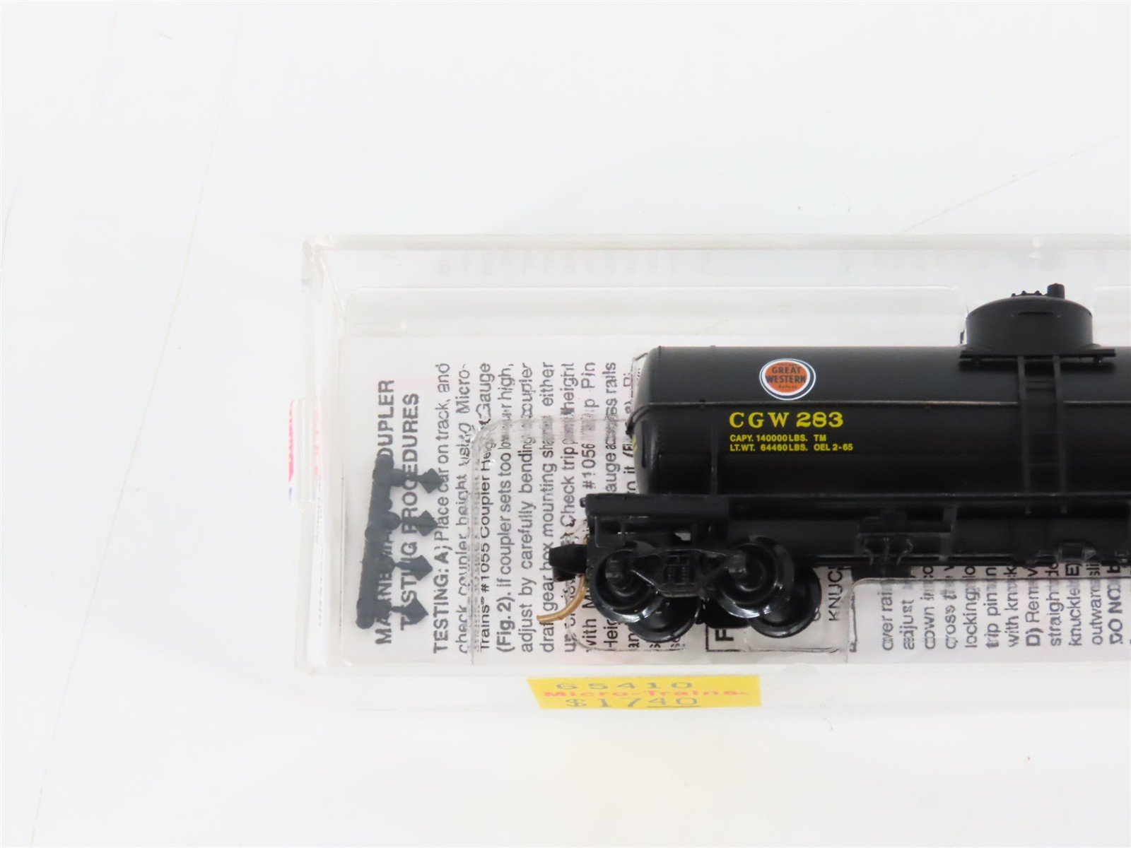 N Micro-Trains MTL 65410 CGW Chicago Great Western 39' Single Dome Tank Car #283