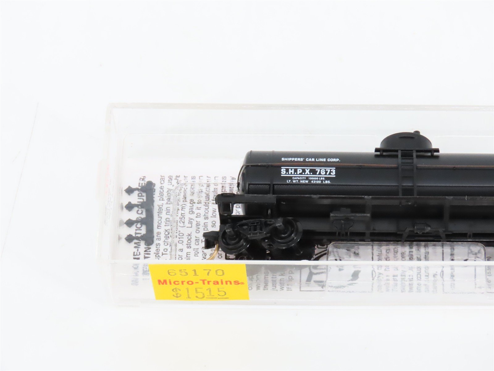 N Micro-Trains MTL 65170 SHPX Shipper's Car Line Single Dome Tank Car #7673