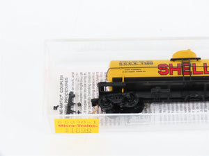 N Scale Micro-Trains MTL 65090/1 SCCX Shell Oil 39' Single Dome Tank Car #1106