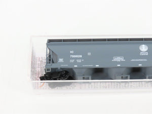 N Micro-Trains MTL 09400200 IC Illinois Central 3-Bay Covered Hopper #799626