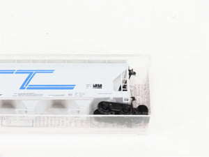 N Scale Micro-Trains MTL 93090 SMNX Solvay Minerals 3-Bay Covered Hopper #472
