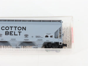 N Scale Micro-Trains MTL 94010 SSW Cotton Belt 3-Bay Covered Hopper #78732