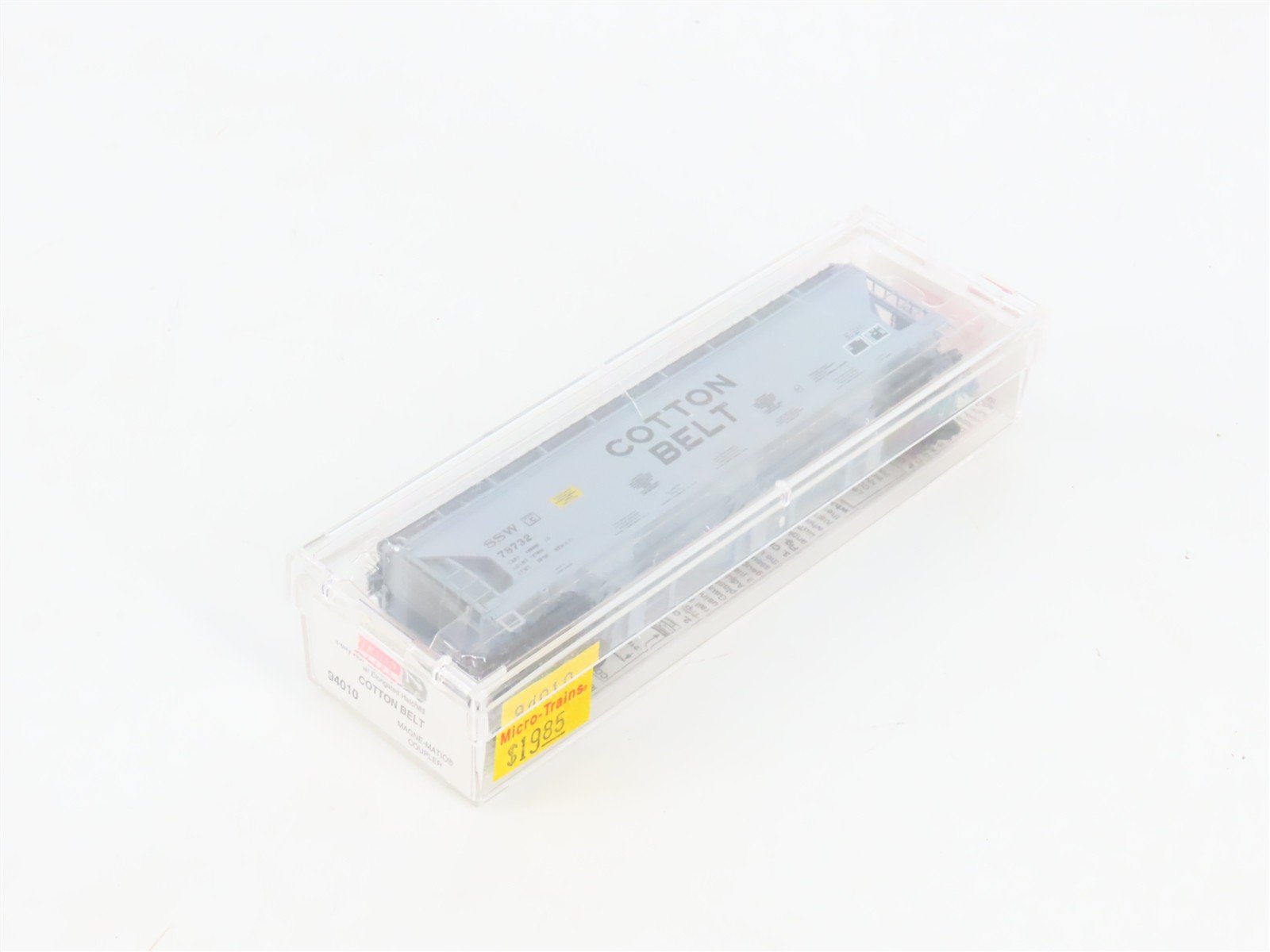 N Scale Micro-Trains MTL 94010 SSW Cotton Belt 3-Bay Covered Hopper #78732
