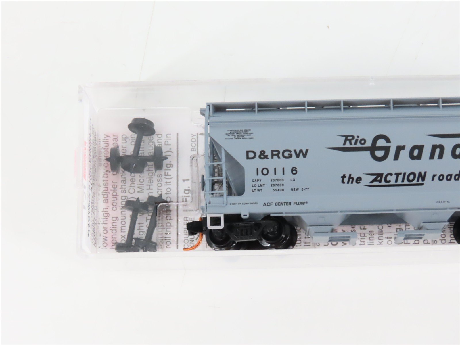 N Scale Micro-Trains MTL 09200020 D&RGW Rio Grande 2-Bay Covered Hopper #10116
