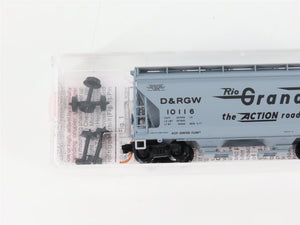 N Scale Micro-Trains MTL 09200020 D&RGW Rio Grande 2-Bay Covered Hopper #10116